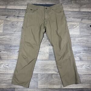Kuhl Pants Mens 36x32 Brown Revolvr Rogue Tapered Hiking Outdoor